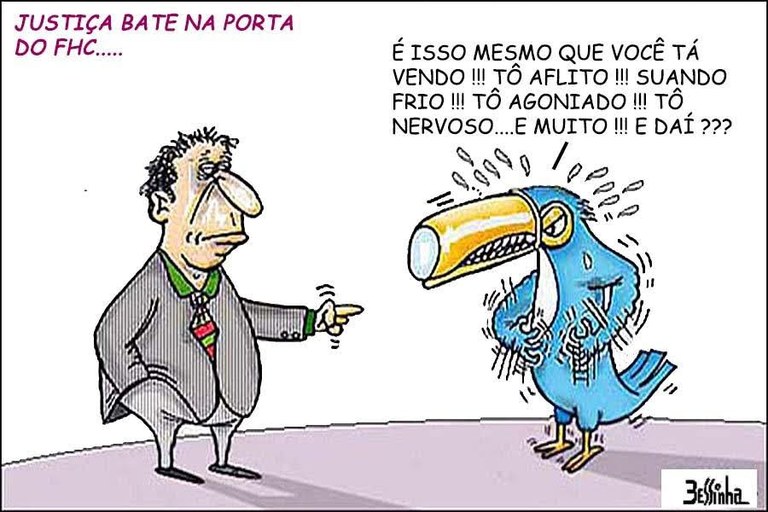 bessinha justiça na porta do fhc