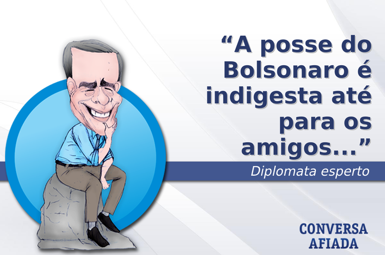 A posse do Bolsonaro é indigesta até para os amigos...