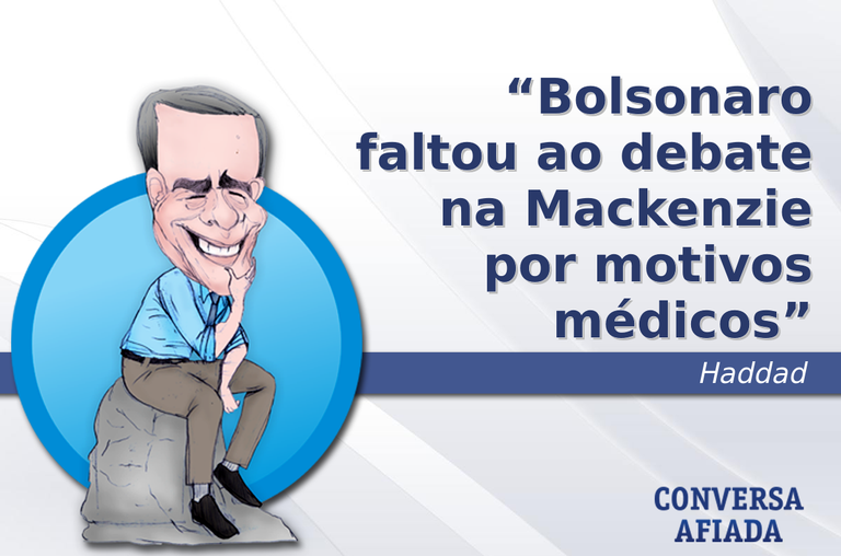 Bolsonaro faltou ao debate na Mackenzie por motivos médicos