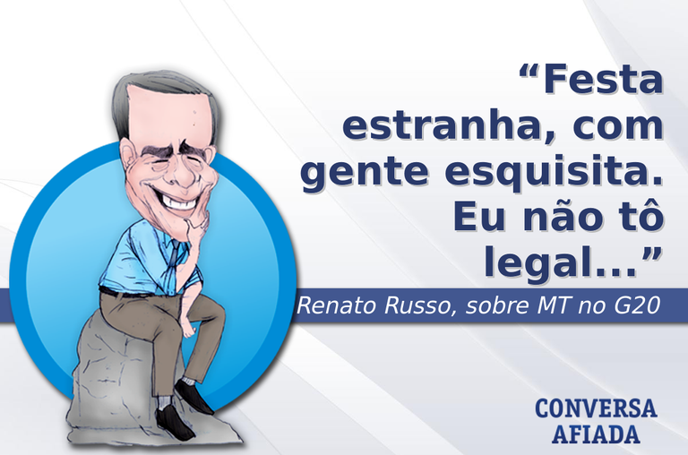 Festa estranha, com gente esquisita. Eu não tô legal...