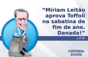 Míriam Leitão aprova Toffoli na sabatina de fim de ano. Danada! Míriam Leitão aprova Toffoli na sabatina de fim de ano. Danada!