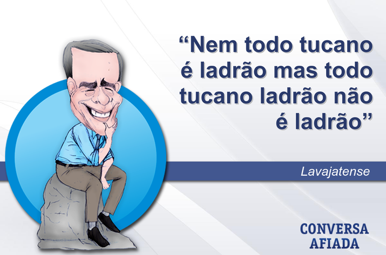 Nem todo tucano é ladrão mas todo tucano ladrão não é ladrão
