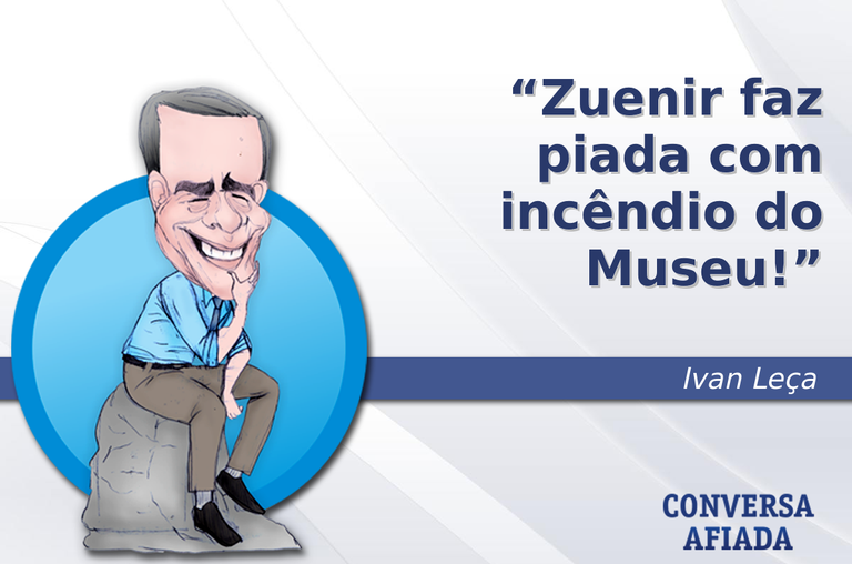 Zuenir faz piada com incêndio do Museu!