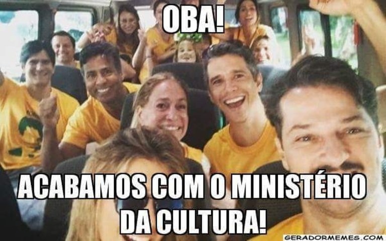 Artistas repudiam fim do Ministério da Cultura — Conversa 