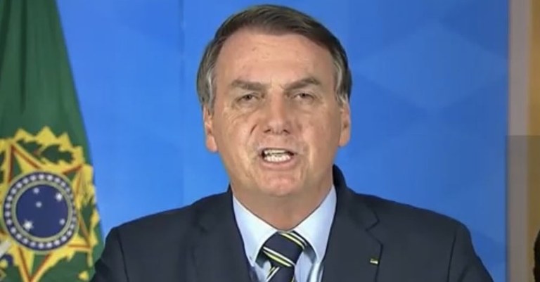 Resultado de imagem para bolsonaro pronunciamento tv