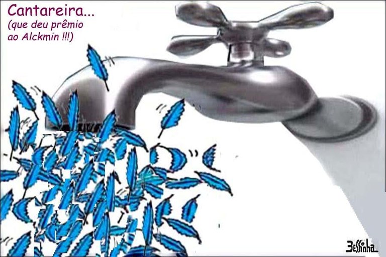 charge bessinha cantareira tucanos penas